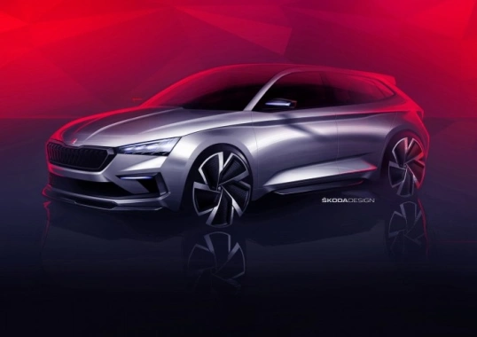 ŠKODA kondigt met concept car Vision RS nieuw compact model aan