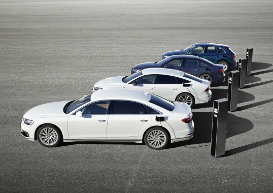 Audi presenteert PHEV-modellen in Genève: A6, A7 Sportback, A8 en Q5 voorzien van stekker