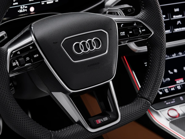 Het luxe interieur van de Audi RS 6 Avant